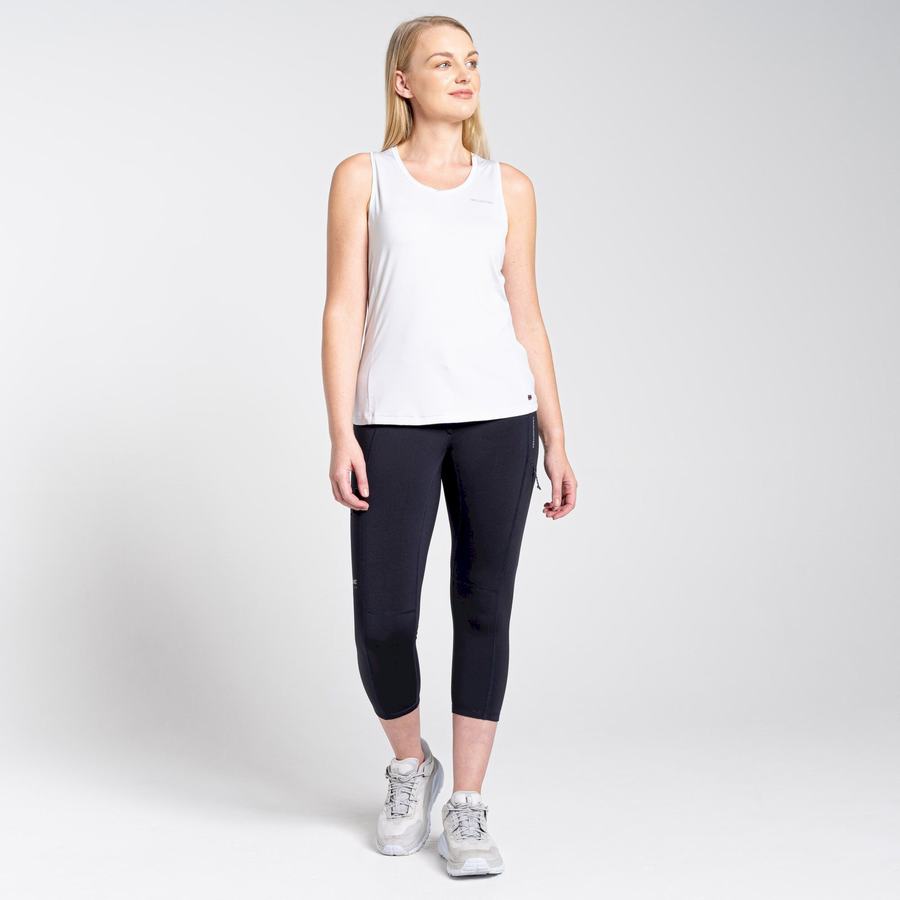 Navy Craghoppers Dynamic Cropped Women's Leggings | UZL6288QD