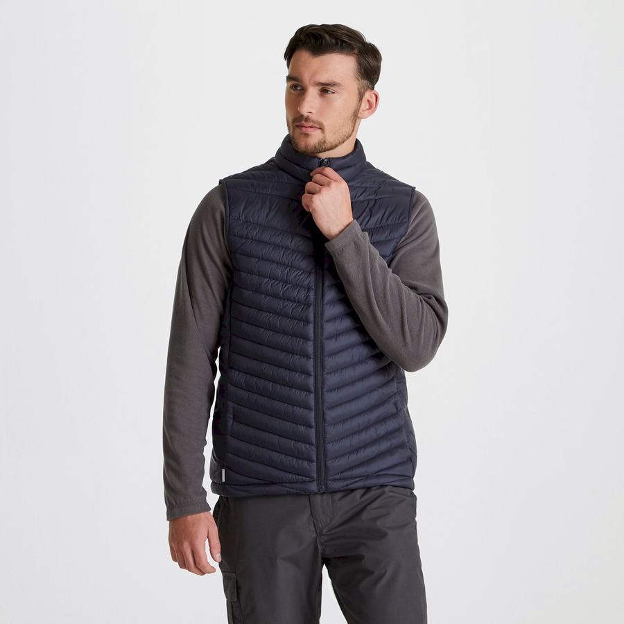 Navy Craghoppers Expert Expolite Thermal Vest Men's Gilets | EFC8374IL