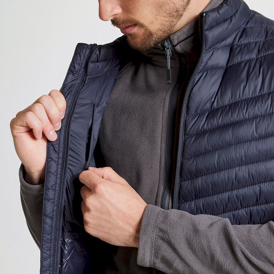 Navy Craghoppers Expert Expolite Thermal Vest Men's Gilets | EFC8374IL