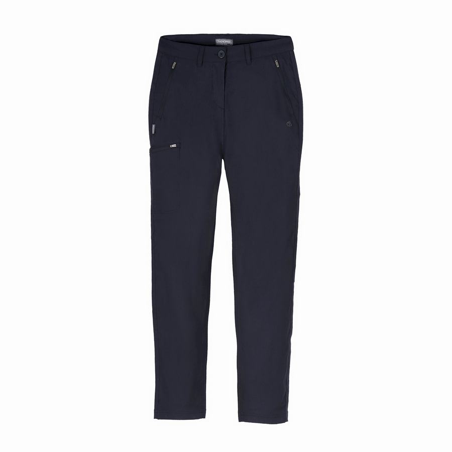 Navy Craghoppers Expert Kiwi Pro Stretch Women's Trousers | JXW2078CZ