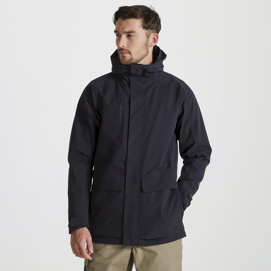 Navy Craghoppers Expert Kiwi Pro Stretch 3in1 Men's Jackets | YMN457IT