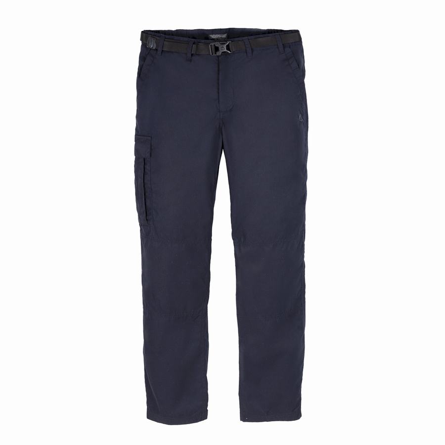 Navy Craghoppers Expert Kiwi Tailored Men's Trousers | FDS1127OX