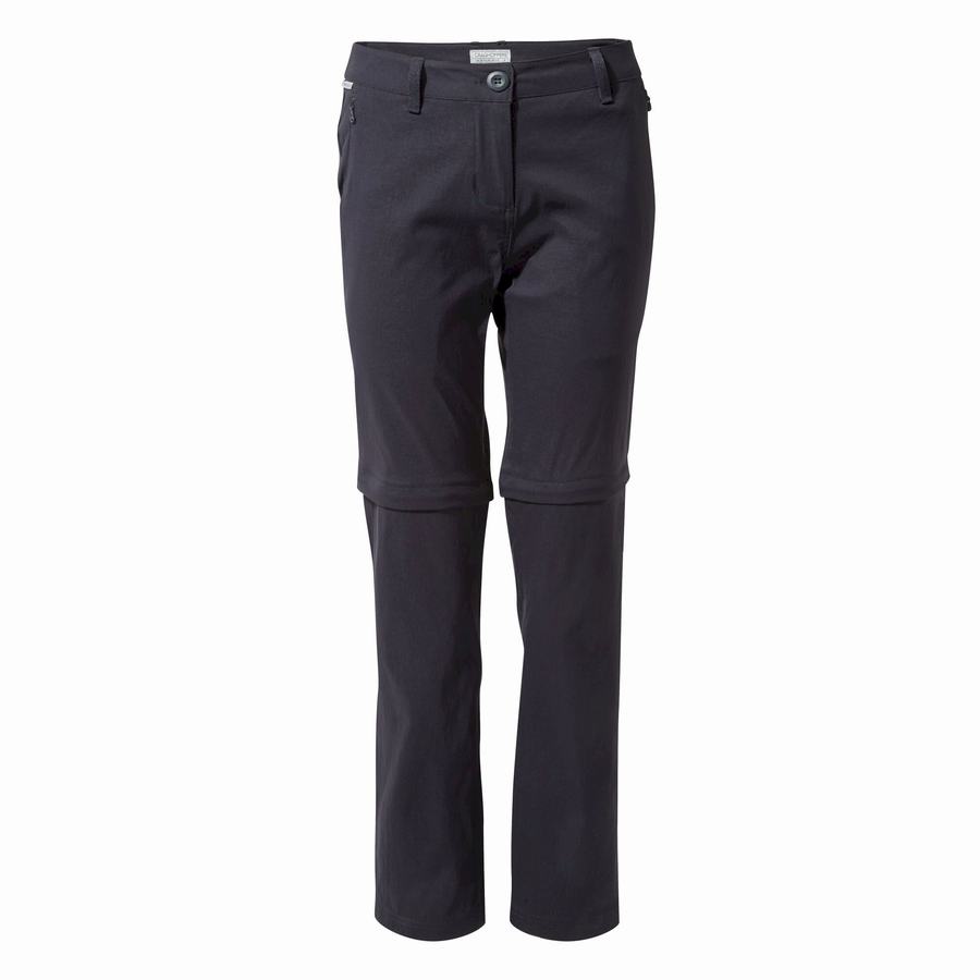 Navy Craghoppers Kiwi Pro II Women's Trousers | KDT2289WZ