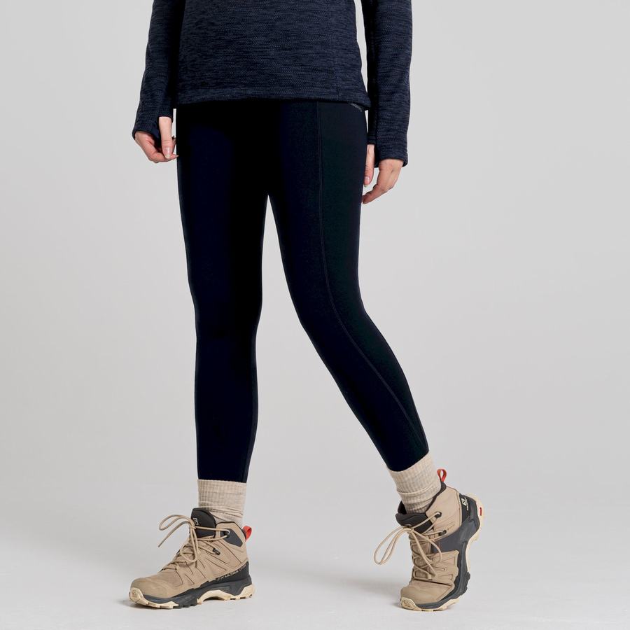 Navy Craghoppers Kiwi Thermal Women's Leggings | QZB1226ZI