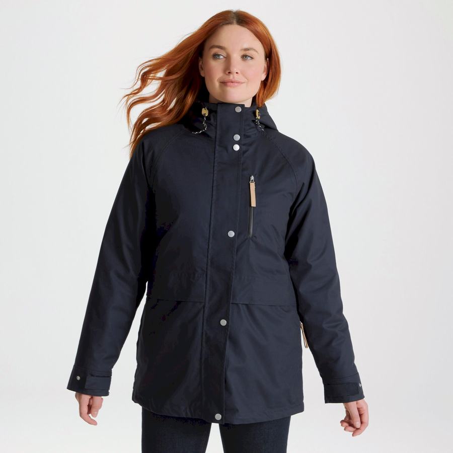 Navy Craghoppers Saltaire 3 In 1 Women's Jackets | BZR3844VP