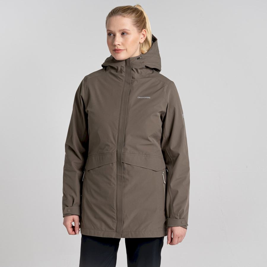 Olive Craghoppers Caldbeck Pro 3 in 1 Women's Jackets | PTE2771IB