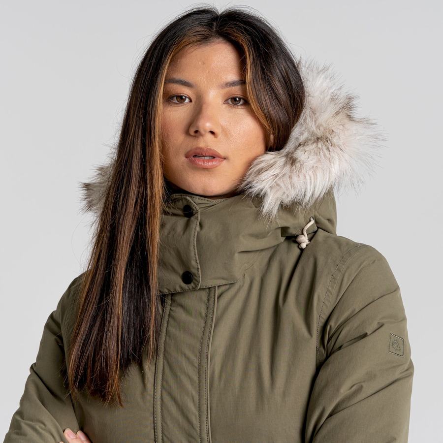 Olive Craghoppers Lundale Insulated Women's Jackets | XBF7237RV