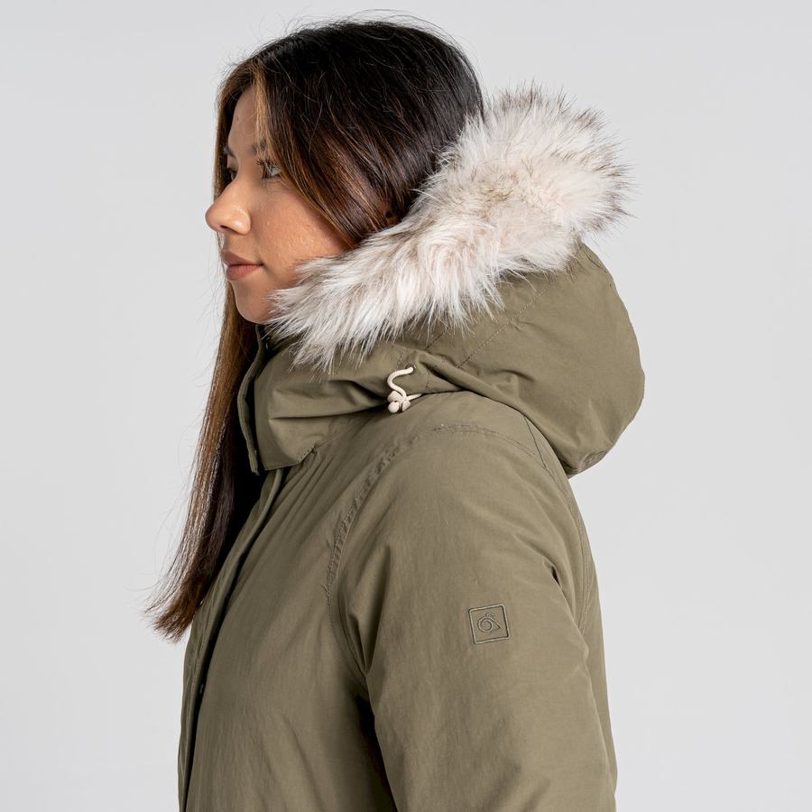 Olive Craghoppers Lundale Insulated Women's Jackets | XBF7237RV