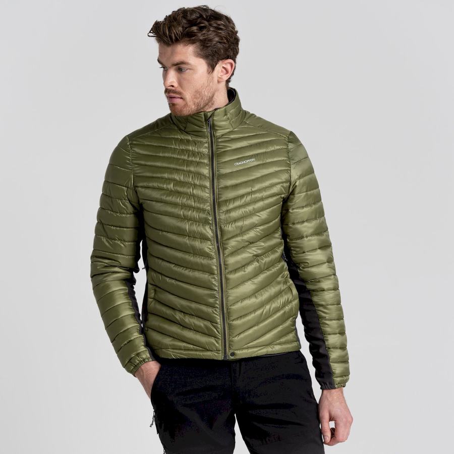 Olive Green Craghoppers ExpoLite Insulated Men's Jackets | RCP125XQ