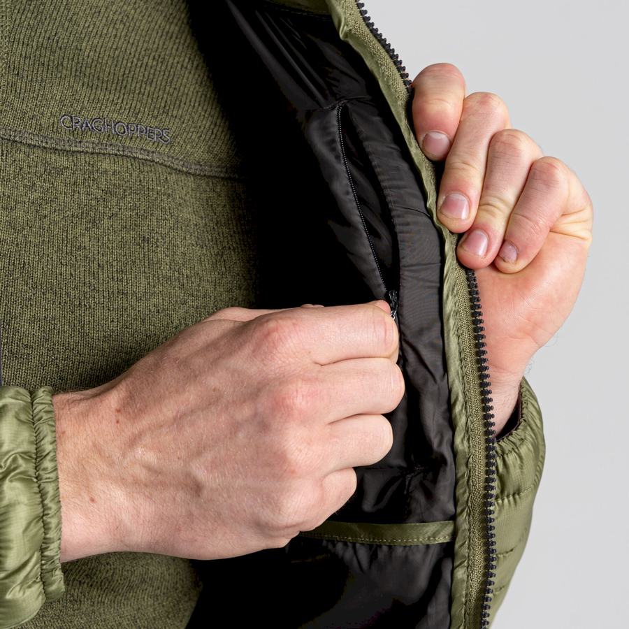 Olive Green Craghoppers ExpoLite Insulated Men's Jackets | RCP125XQ