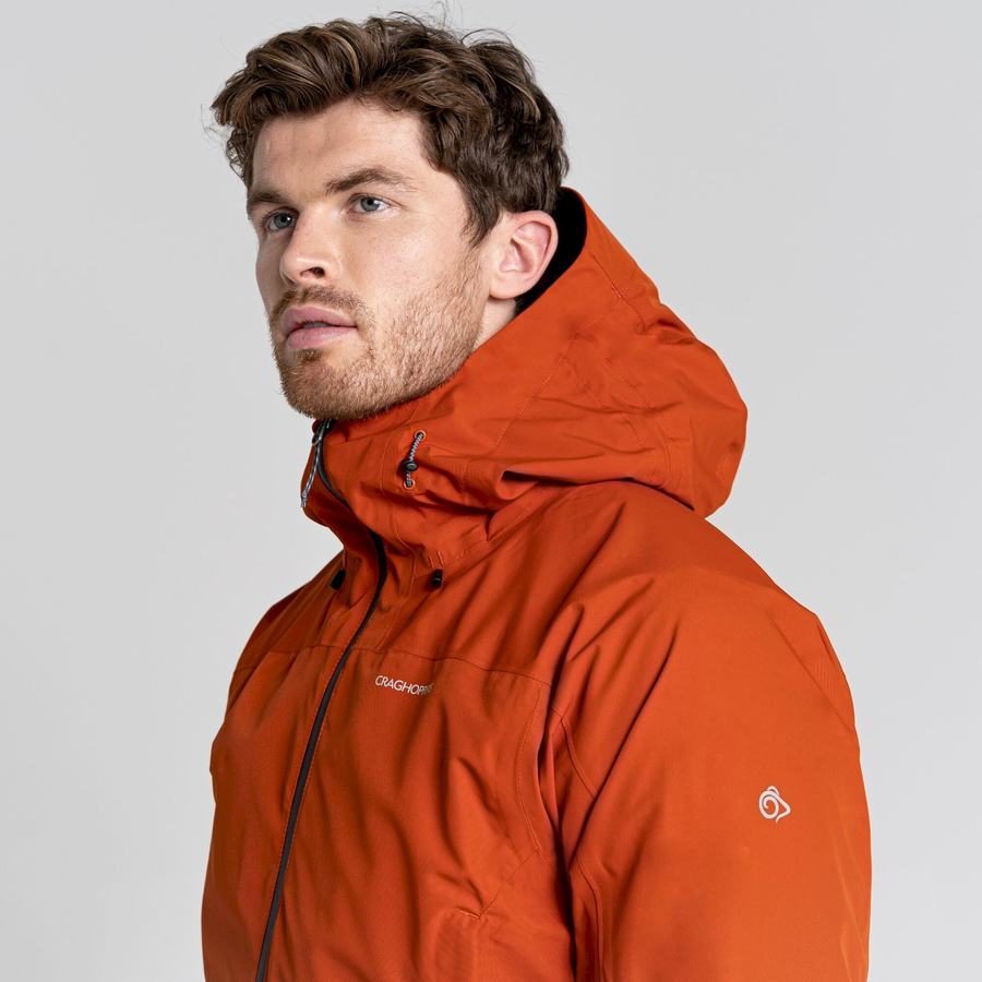 Orange Craghoppers Creevey Men's Jackets | BDL875VR