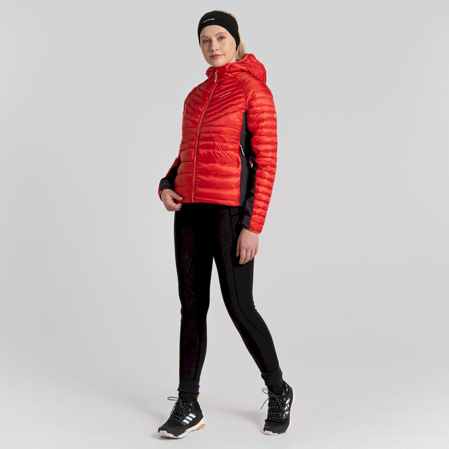 Orange Craghoppers ExpoLite Insulated Hooded Women's Jackets | BPQ7458SQ