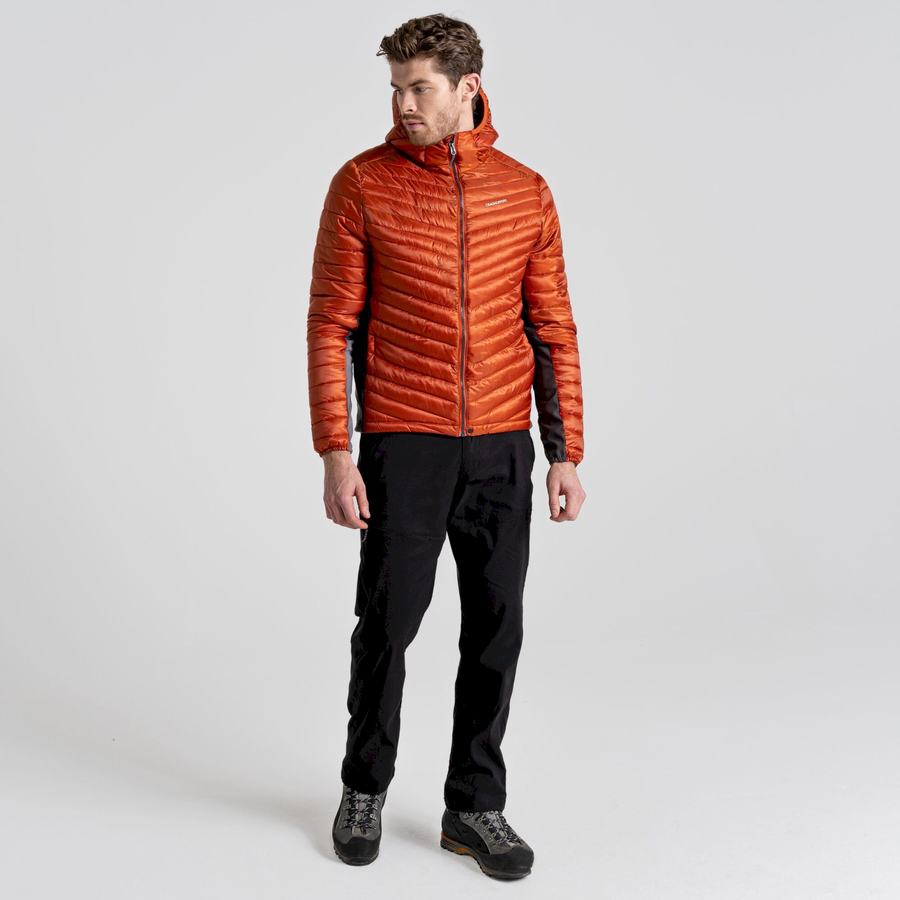 Orange Craghoppers ExpoLite Insulated Hooded Men's Jackets | PUG5072DY