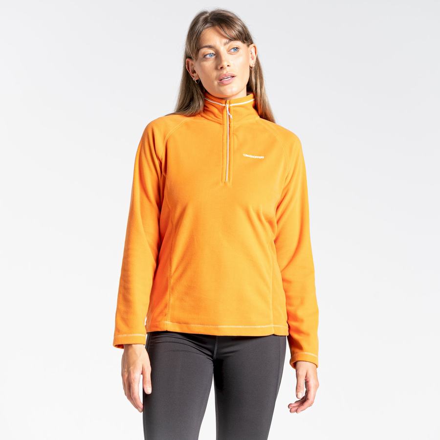 Orange Craghoppers Miska Half Zip Women's Sweaters | YDT2326UU