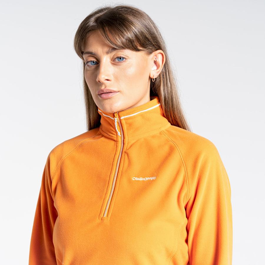 Orange Craghoppers Miska Half Zip Women's Sweaters | YDT2326UU