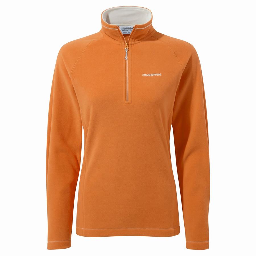 Orange Craghoppers Miska Half Zip Women\'s Sweaters | YDT2326UU