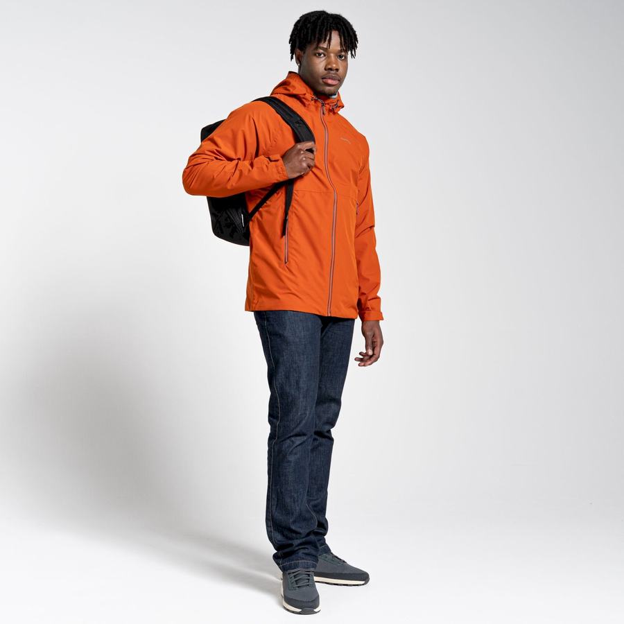 Orange Craghoppers Sebastian Men's Jackets | RBE2379WU