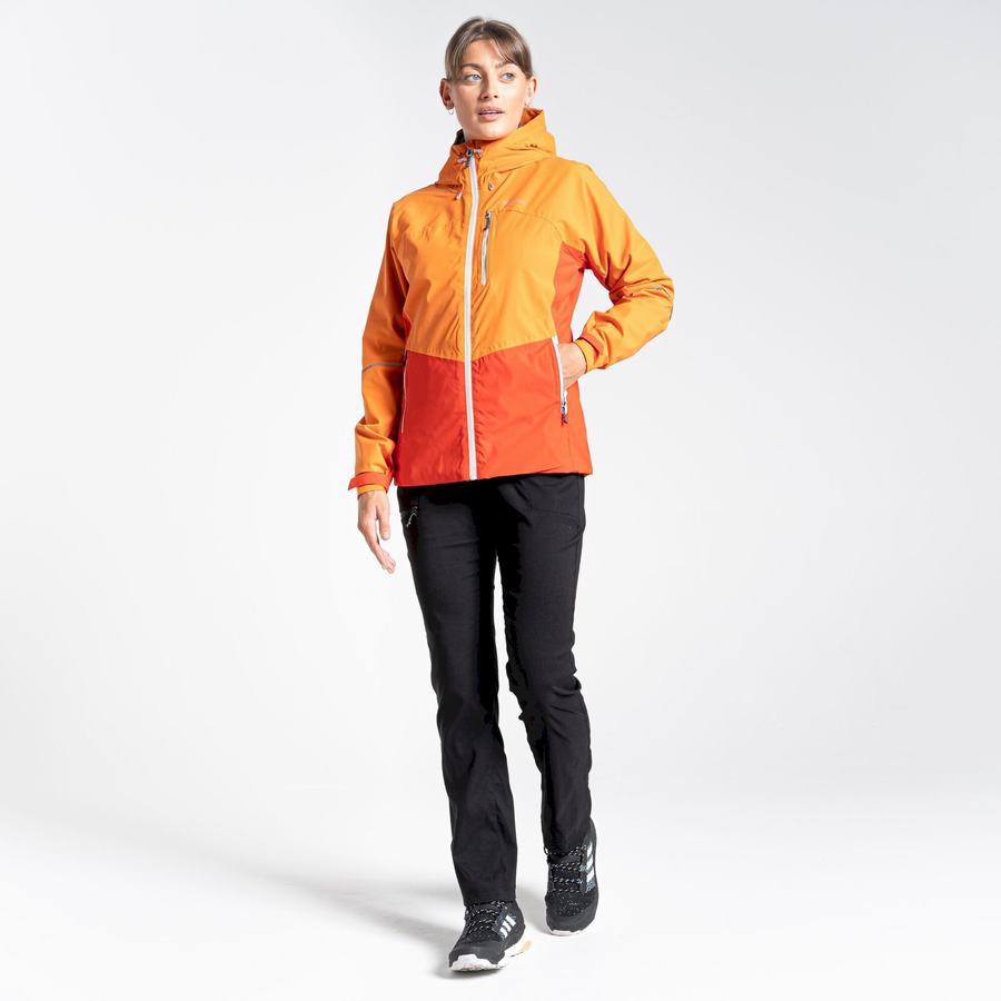 Orange Craghoppers Waterproof Dynamic Women's Jackets | ELV1721IS