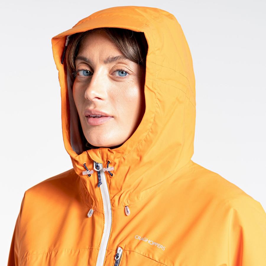 Orange Craghoppers Waterproof Dynamic Women's Jackets | ELV1721IS