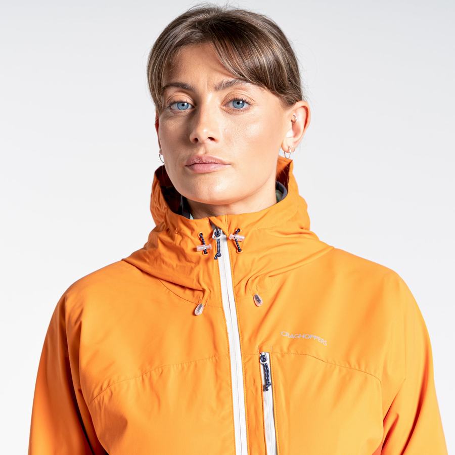 Orange Craghoppers Waterproof Dynamic Women's Jackets | ELV1721IS