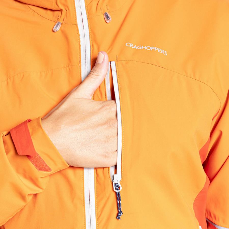 Orange Craghoppers Waterproof Dynamic Women's Jackets | ELV1721IS