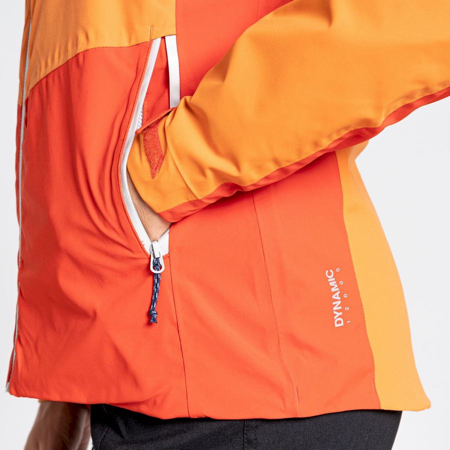 Orange Craghoppers Waterproof Dynamic Women's Jackets | ELV1721IS