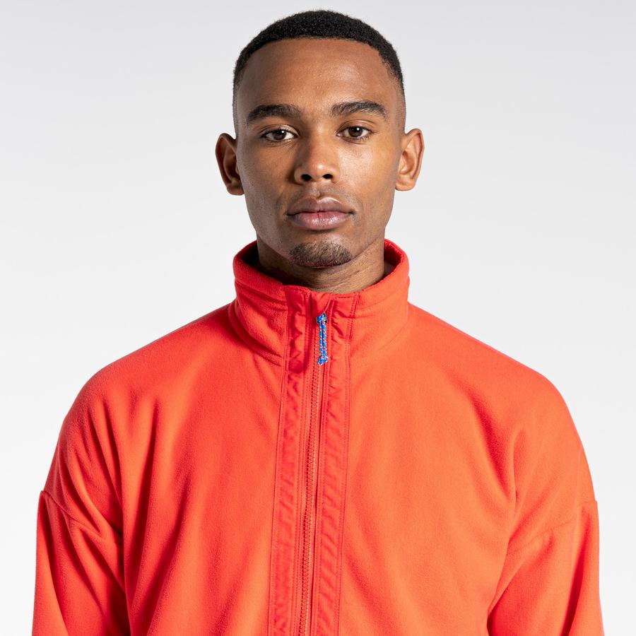 Orange Red Blue Craghoppers Welwood Half Zip Men's Sweaters | TSX8852IY