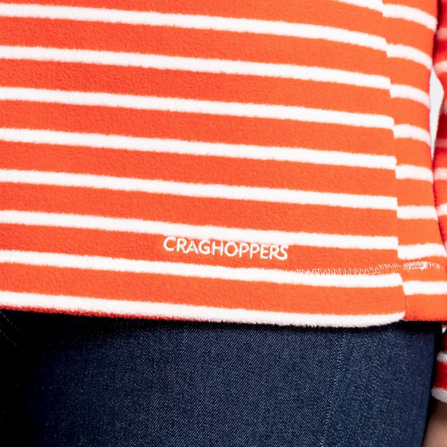 Orange Stripes Craghoppers Ella Overhead Women's Sweaters | VDH1938AO