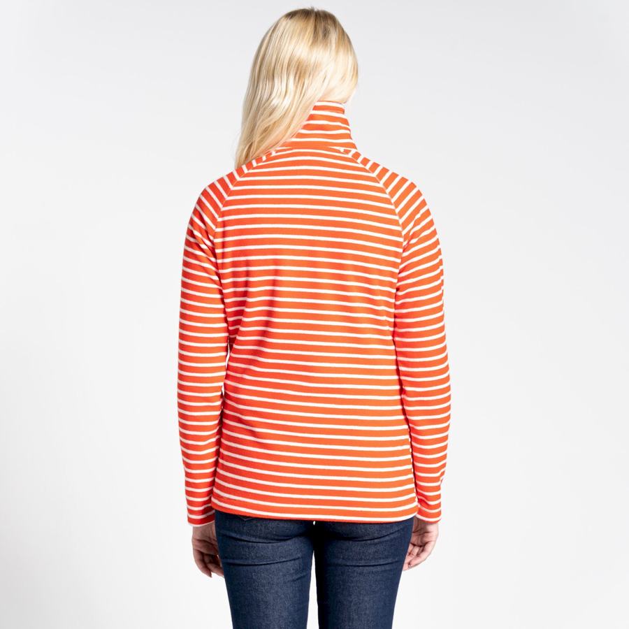 Orange Stripes Craghoppers Ella Overhead Women's Sweaters | VDH1938AO