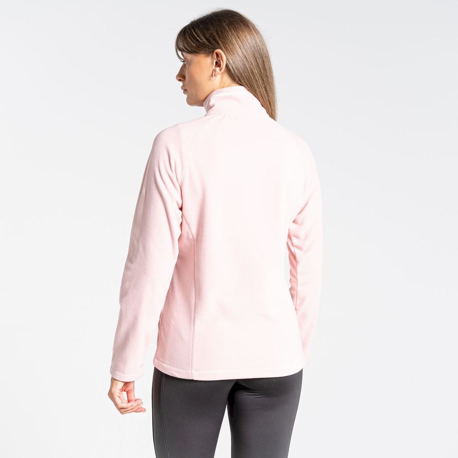 Pink Craghoppers Miska Half Zip Women's Sweaters | MZI1266DD