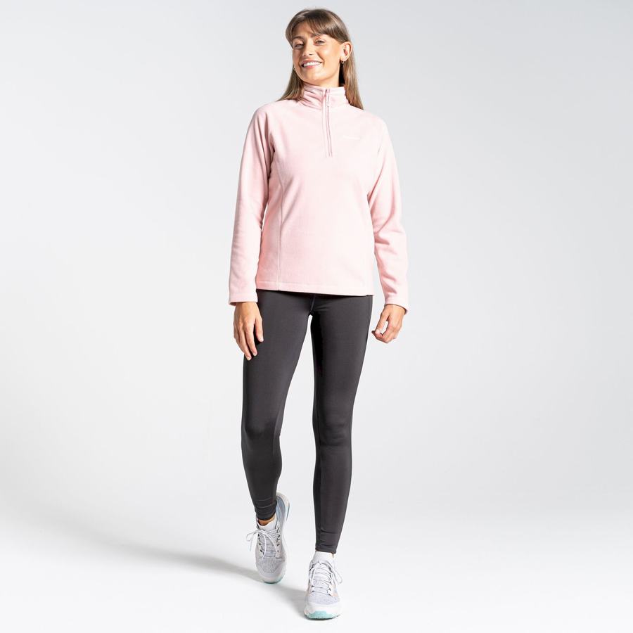 Pink Craghoppers Miska Half Zip Women's Sweaters | MZI1266DD