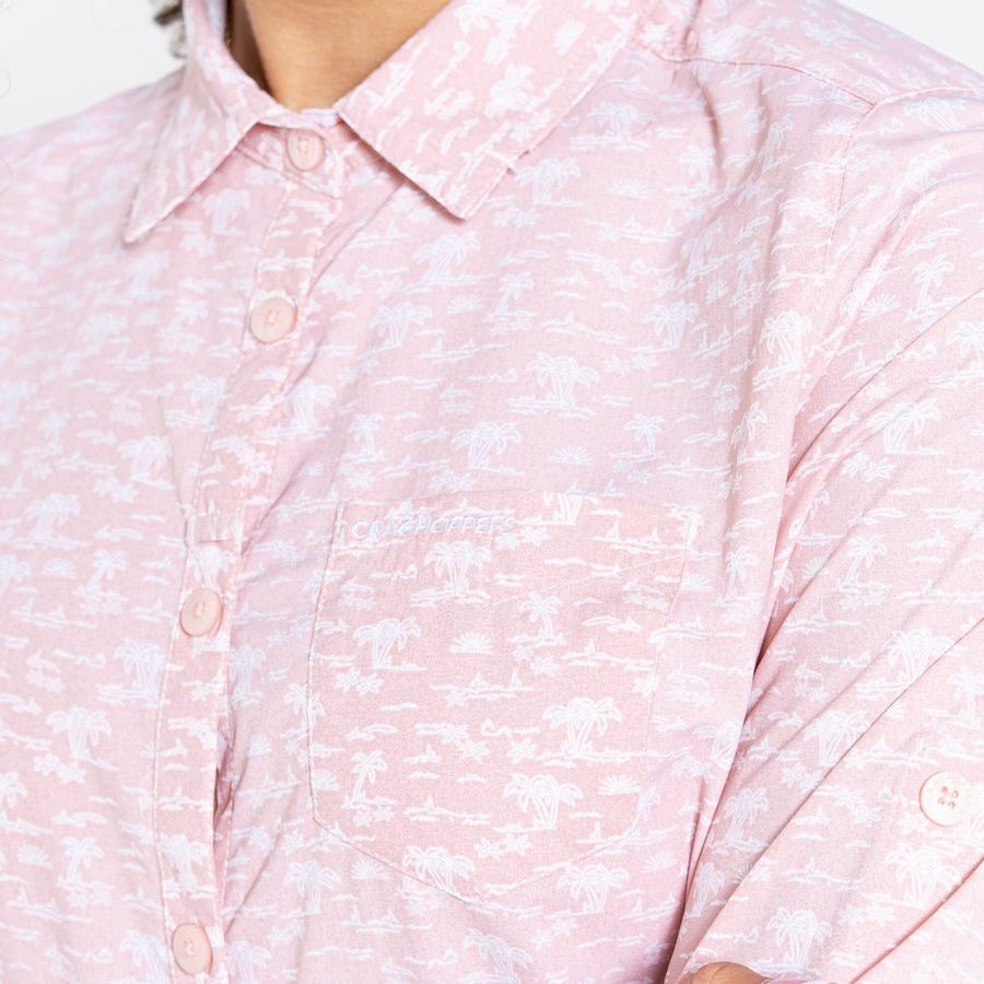 Pink Craghoppers NosiLife Callo Long Sleeved Women's Shirts | DBB3941BB