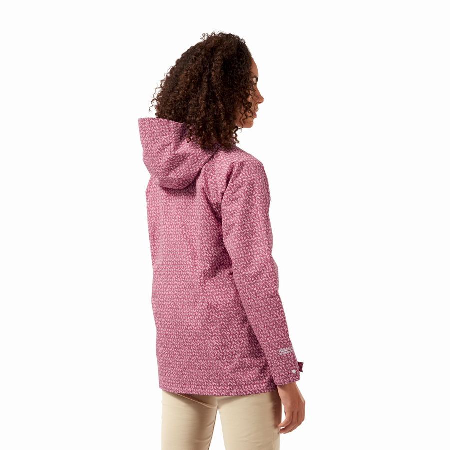 Pink Craghoppers Waterproof Laurel Women's Jackets | RET5818DT