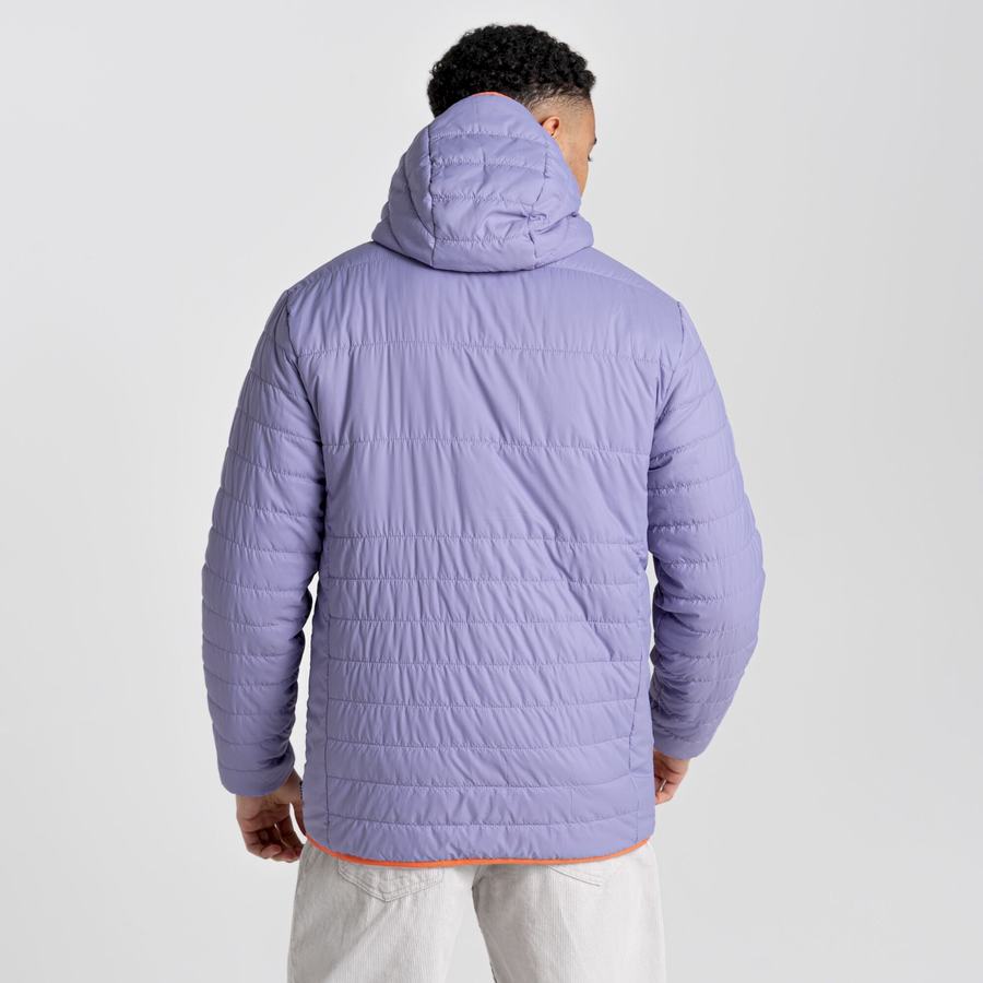 Purple Craghoppers Cameo CompressLite Hooded Men's Jackets | BFS7731GW