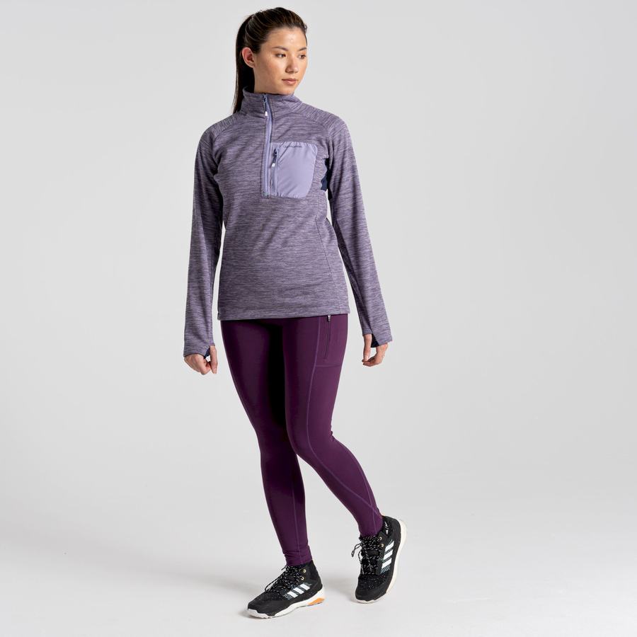 Purple Craghoppers Kiwi Pro Women's Leggings | TNX6967KZ