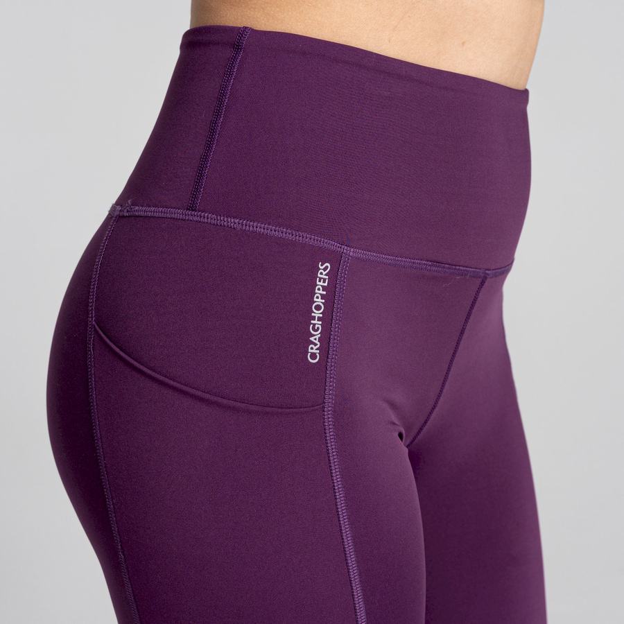 Purple Craghoppers Kiwi Pro Women's Leggings | TNX6967KZ