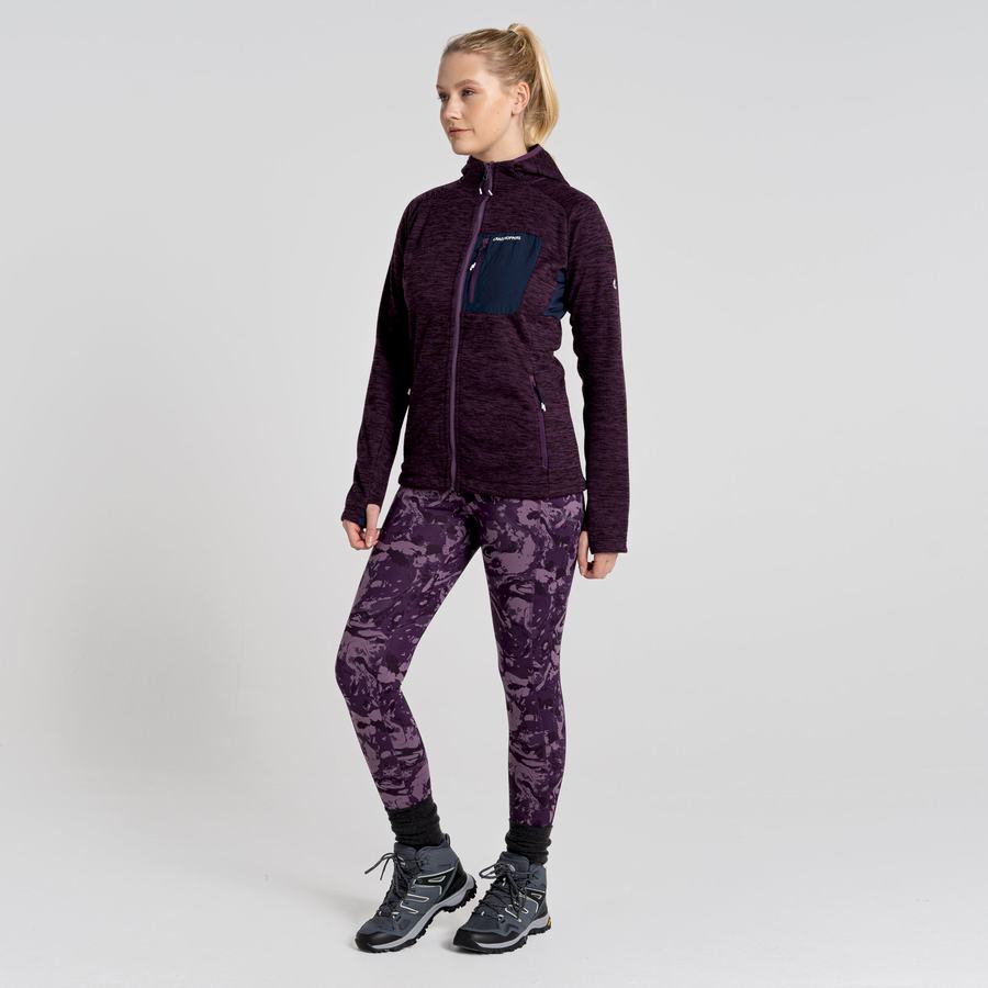 Purple Craghoppers Kiwi Thermal Women's Leggings | FEF9563GN