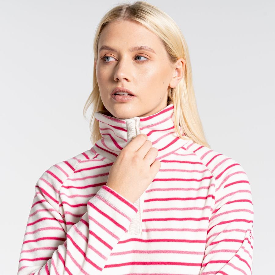 Purple Flower Stripes Craghoppers Ella Overhead Women's Sweaters | AGI224GZ