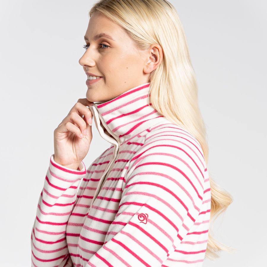 Purple Flower Stripes Craghoppers Ella Overhead Women's Sweaters | AGI224GZ