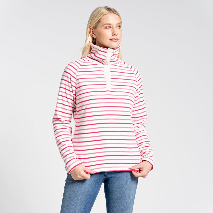 Purple Flower Stripes Craghoppers Ella Overhead Women's Sweaters | AGI224GZ