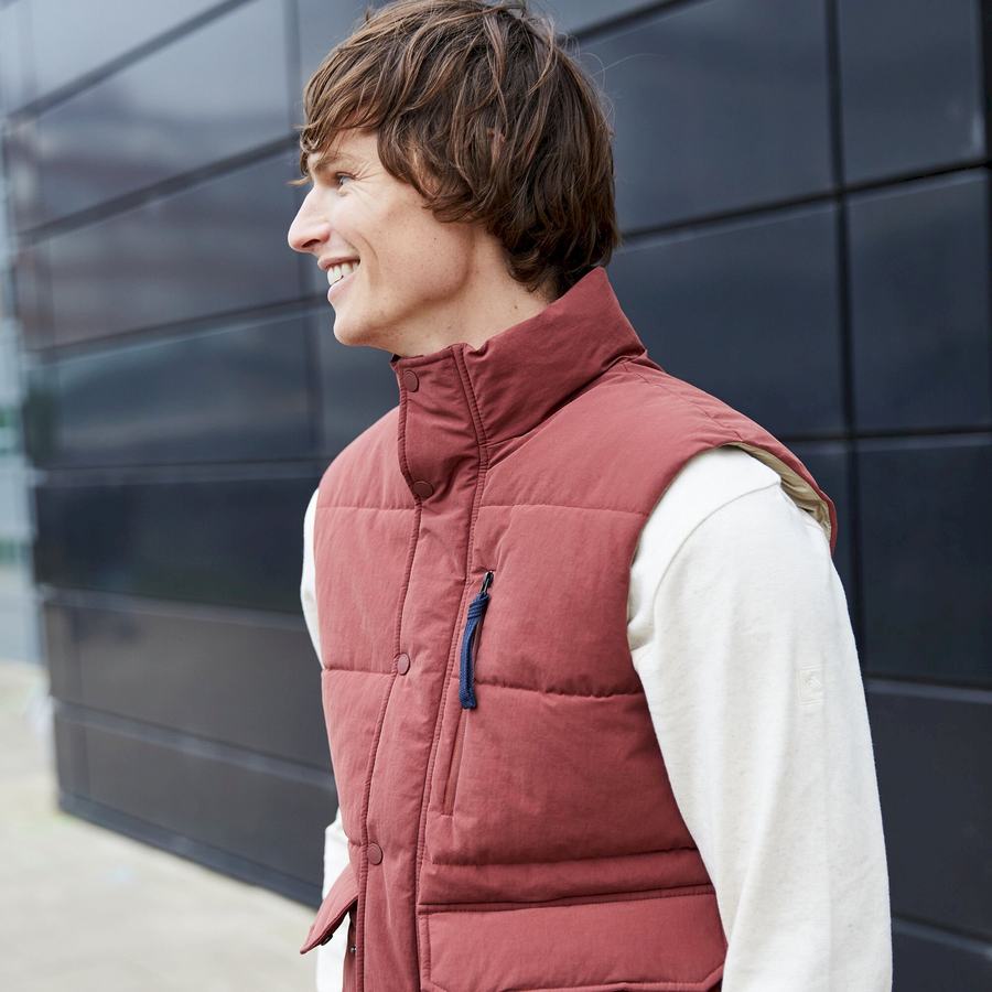 Red Craghoppers Dunbeath Vest Men's Gilets | SHI277YO