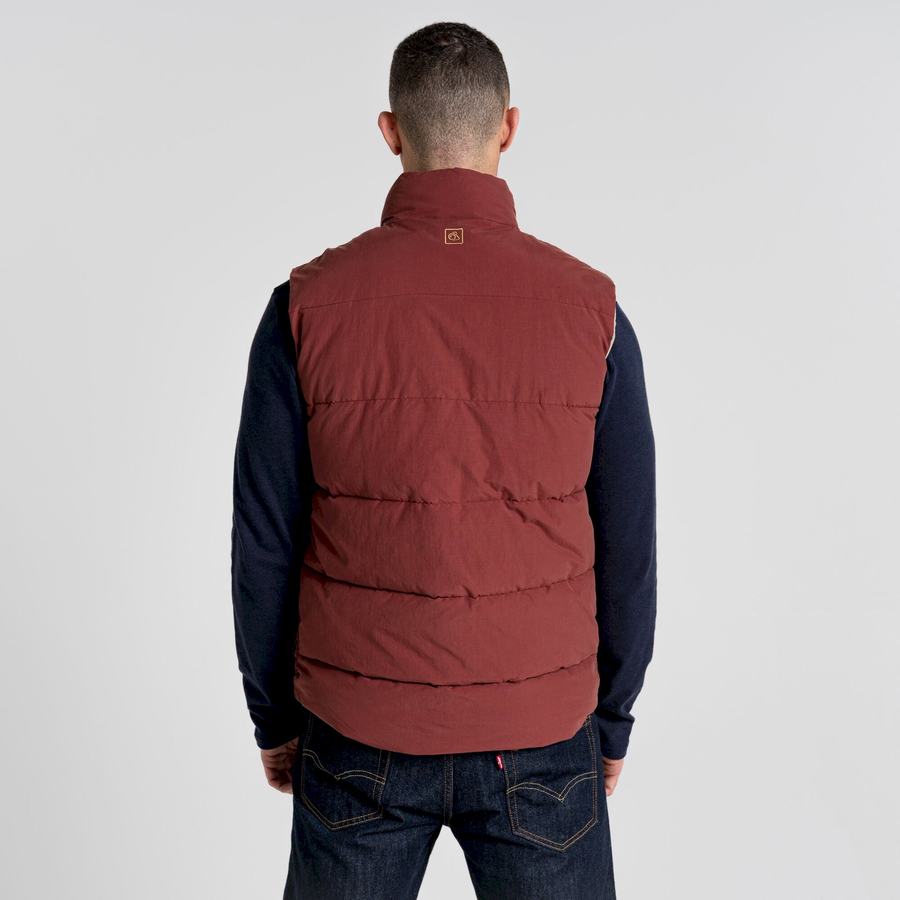 Red Craghoppers Dunbeath Vest Men's Gilets | SHI277YO