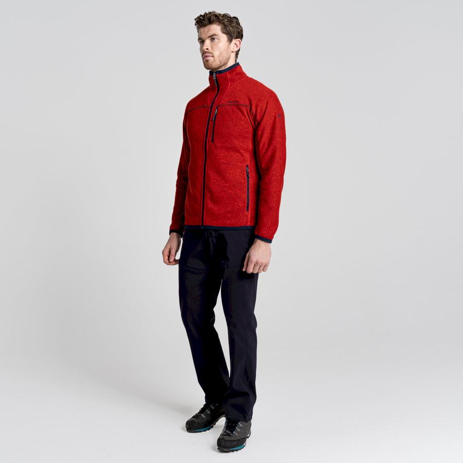 Red Craghoppers Torney Men's Sweaters | GVY2663JI