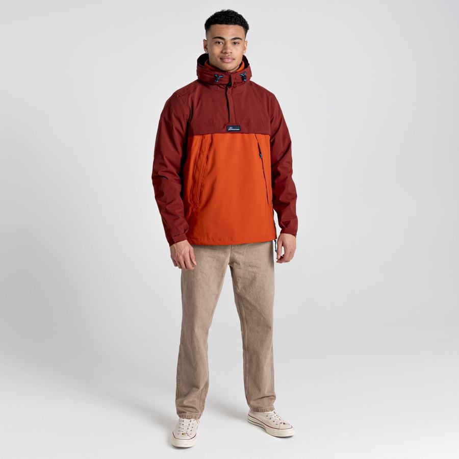 Red Orange Craghoppers Waterproof Anderson Cagoule Men's Jackets | DXT2433PI