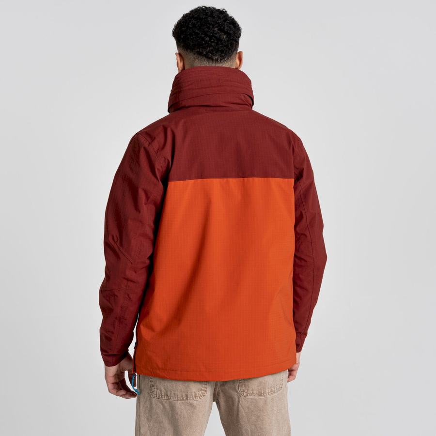 Red Orange Craghoppers Waterproof Anderson Cagoule Men's Jackets | DXT2433PI