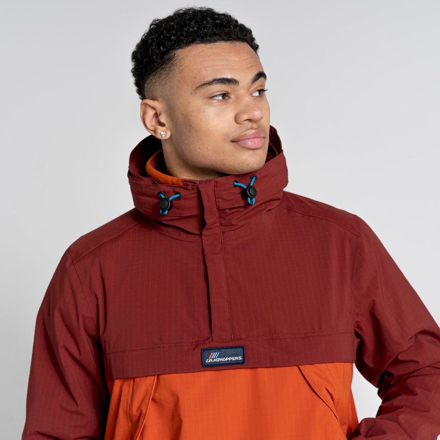 Red Orange Craghoppers Waterproof Anderson Cagoule Men's Jackets | DXT2433PI