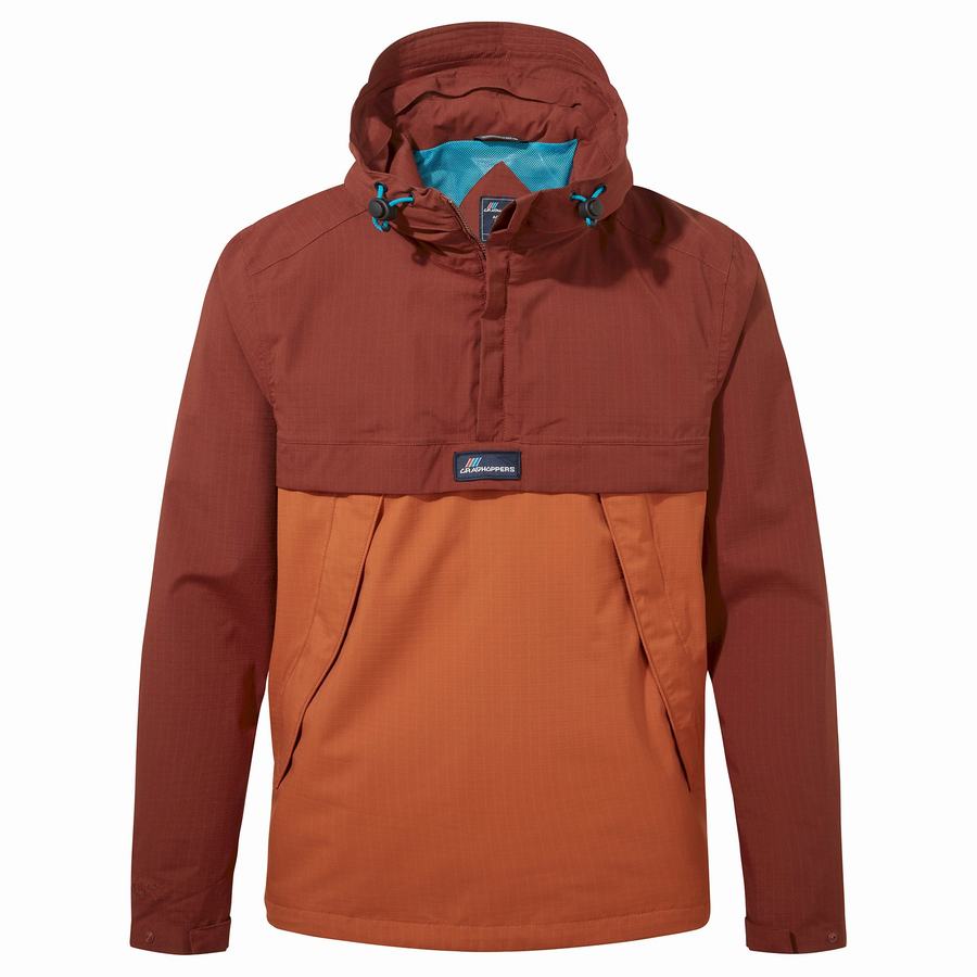 Red Orange Craghoppers Waterproof Anderson Cagoule Men\'s Jackets | DXT2433PI