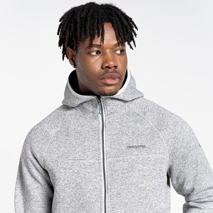 Silver Craghoppers Brayden Hooded Men's Sweaters | KPG4471GJ