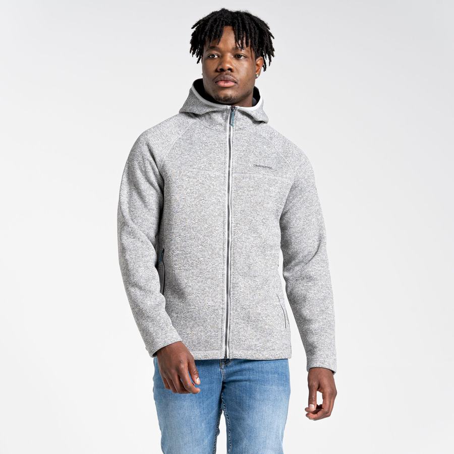 Silver Craghoppers Brayden Hooded Men's Sweaters | KPG4471GJ