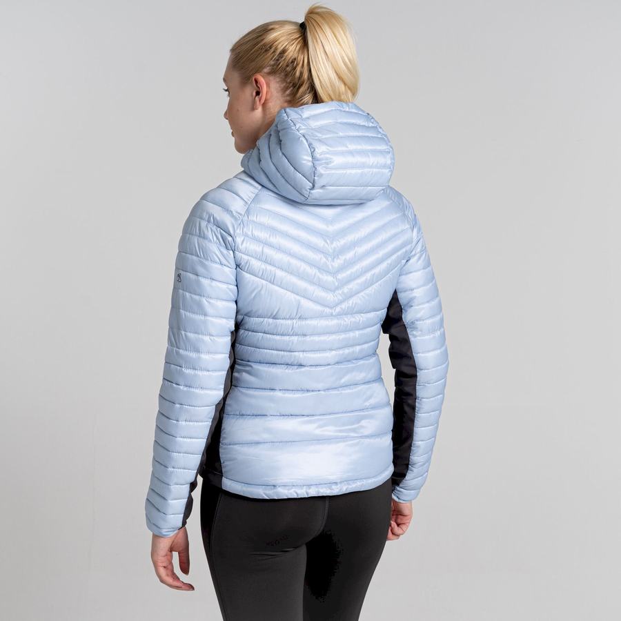 White Craghoppers ExpoLite Insulated Hooded Women's Jackets | SPI7824PF